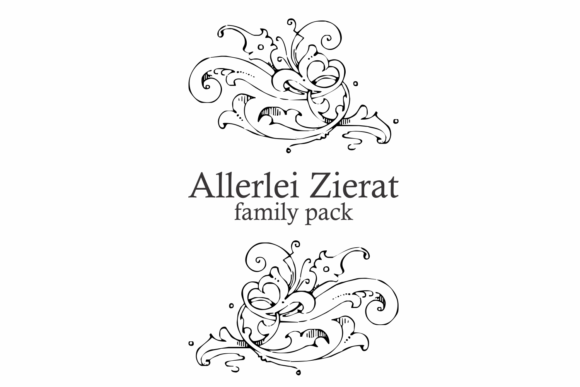 Allerlei Zierat Family Font