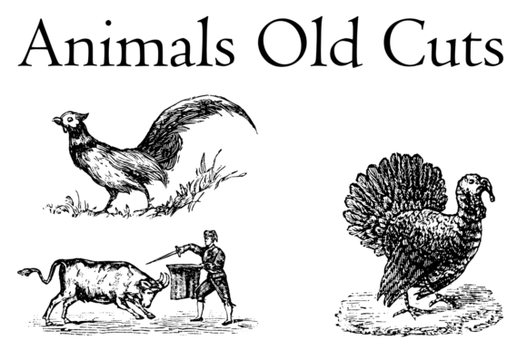 Animals Old Cuts Font