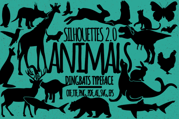 Animals Silhouettes Font