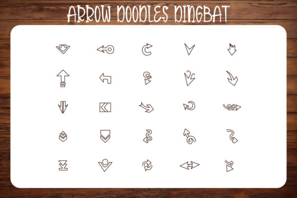 Arrow Doodles Font