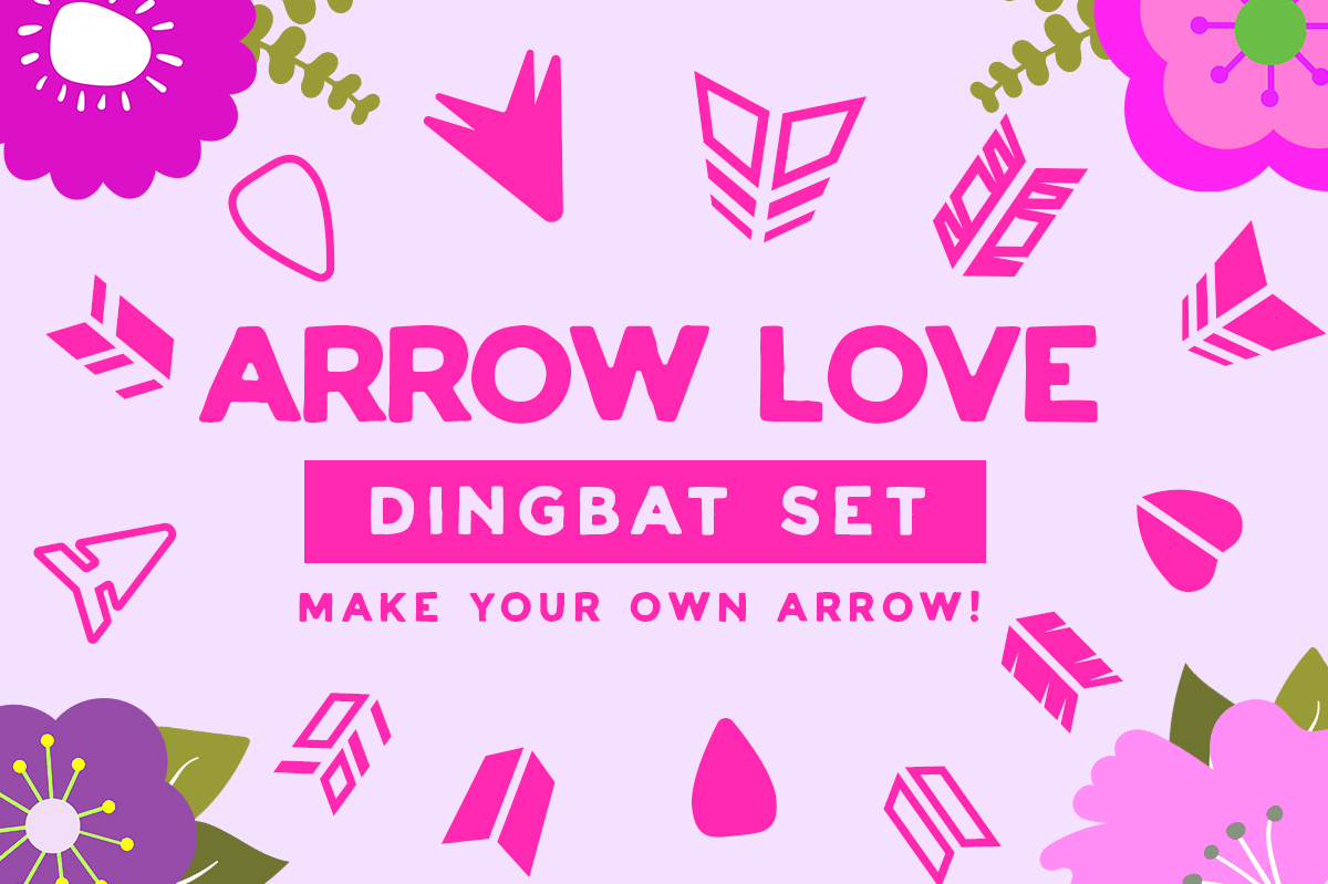 Arrow Love Dingbat Font