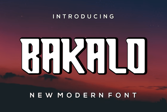 Bakalo Font