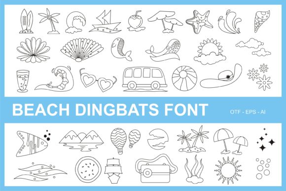 Beach Dingbats Font