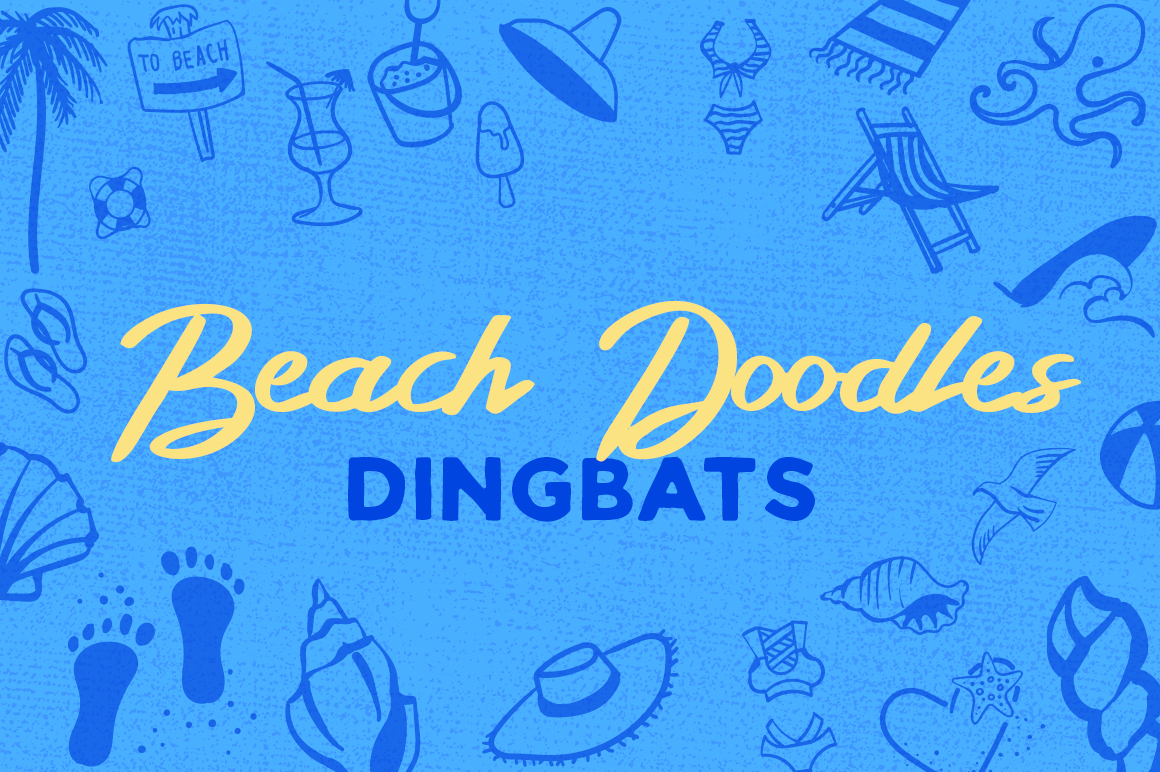 Beach Doodles Dingbat Font