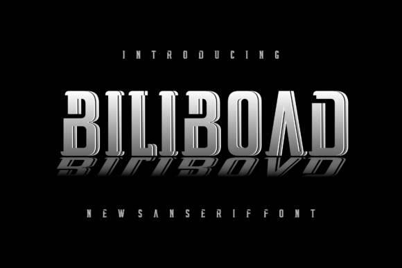 Biliboad Font