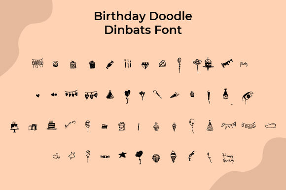 Birthday Doodle Font