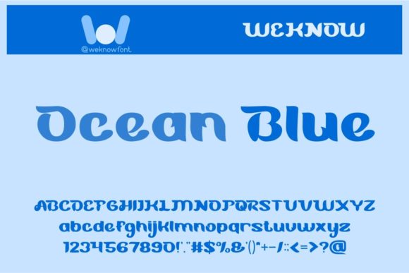 Blue Ocean Font