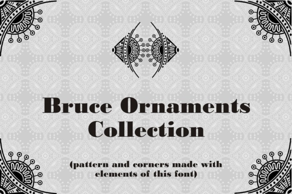 Bruce Ornaments Collection Font