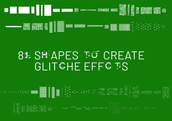 Glitch Shape Font