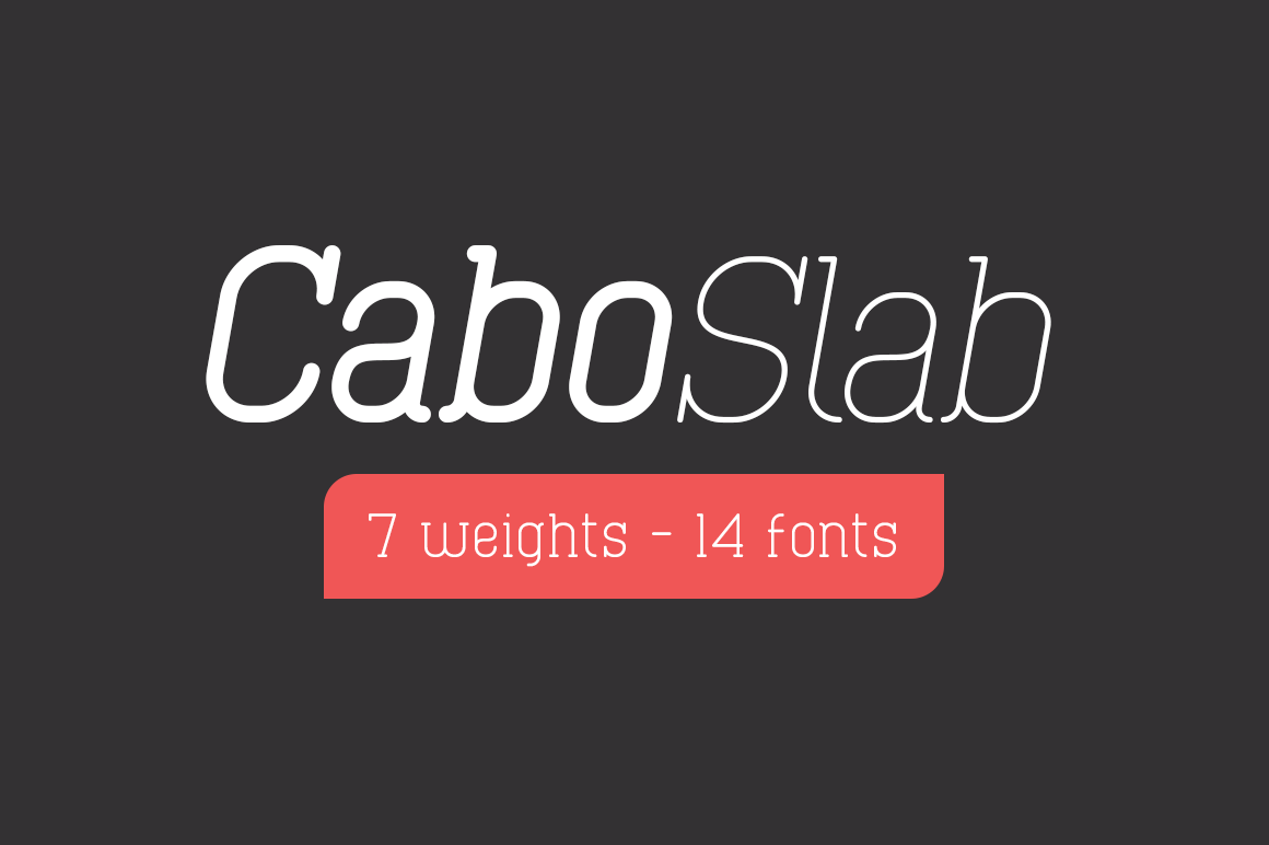 Cabo Slab Font