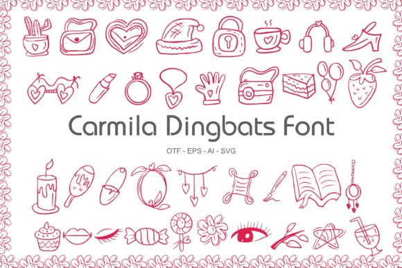 Carmila Dingbats Font