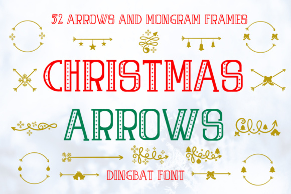 Christmas Arrows Font