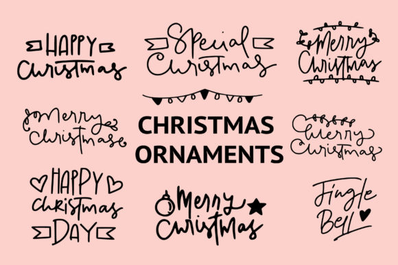 Christmas Ornaments Font