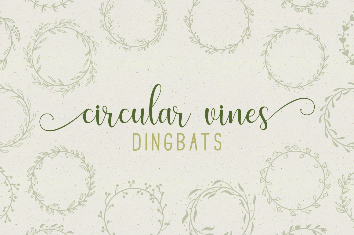 Circular Vines Dingbat Font