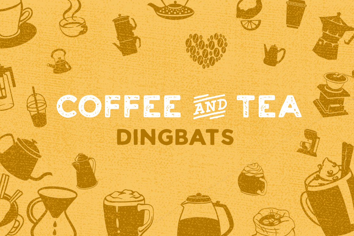 Coffee & Tea Dingbat Font