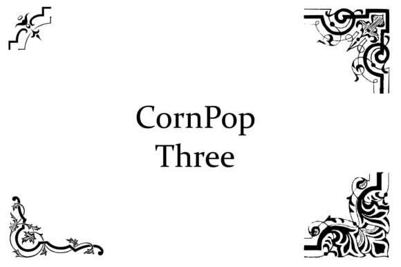 CornPop Three Font