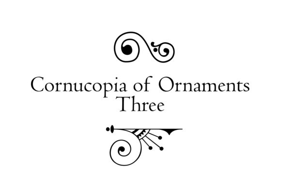 Cornucopia of Ornaments Three Font