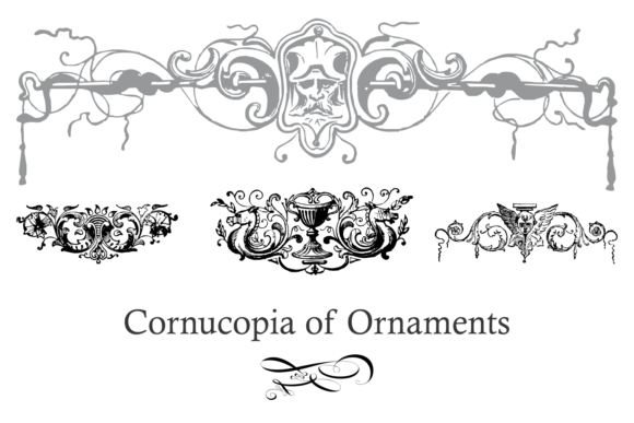 Cornucopia of Ornaments Font