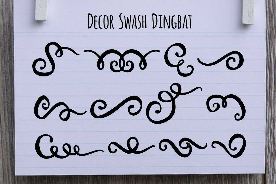 Decor Leaf Dingbat Font