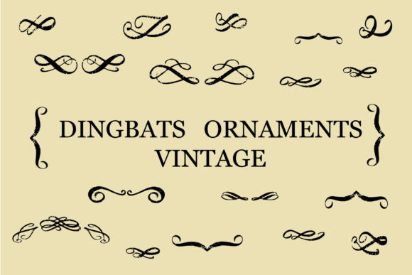 Dingbats Ornaments Vintage Font