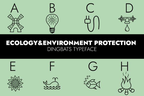 Ecology and Environment Protection Font