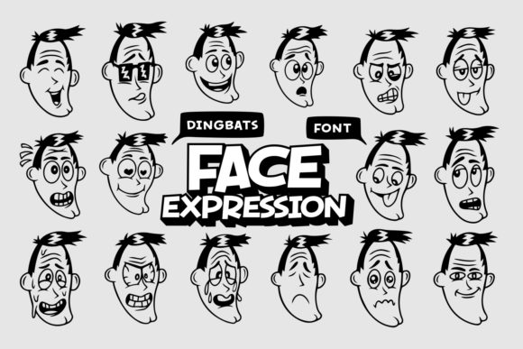 Face Expression Font