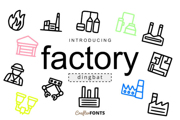 Factory Doodle Dingbat Font