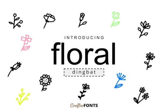 Floral Doodle Font