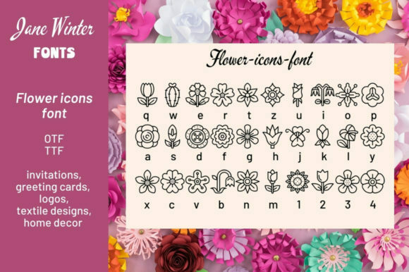 Flower Icons Font