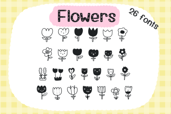 Happy Flowers Font