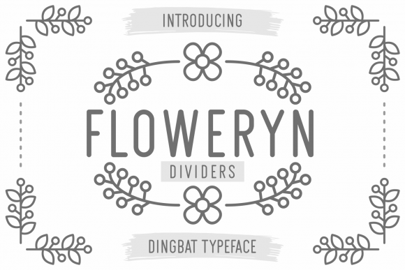Floweryn Dividers Font
