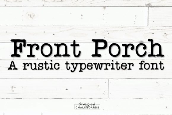 Front Porch Font
