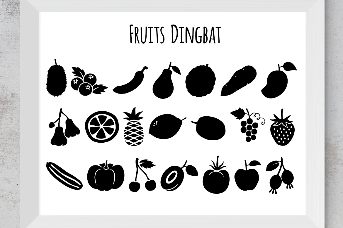 Fruits Dingbat Font