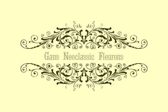 Gans Neoclassic Fleurons Font