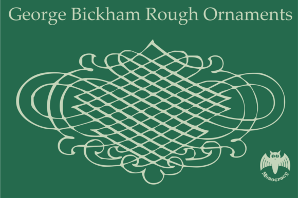 George Bickham Rough Ornaments Font