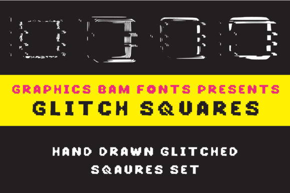 Glitch Squares Font