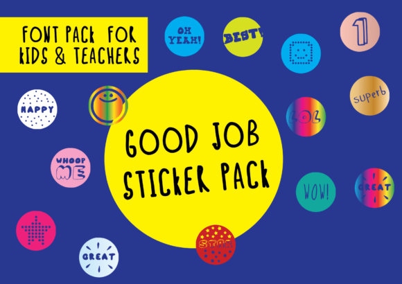 Good Job Sticker Pack Font