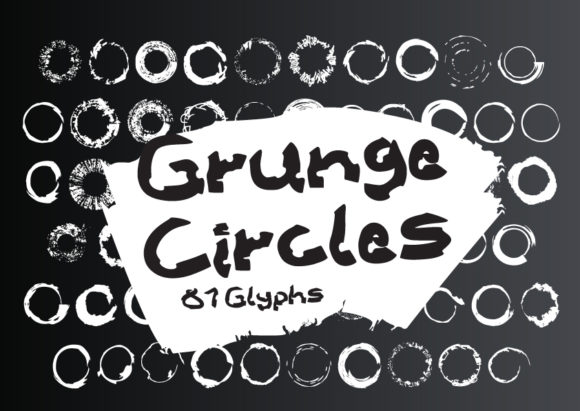 Grunge Circles Font