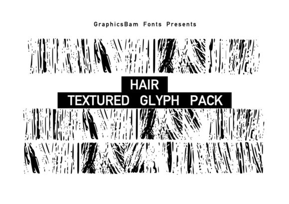 Hair Textured Glyphs Font