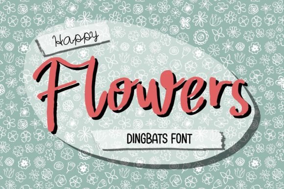 Happy Flowers Font