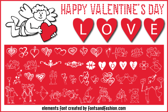 Happy Valentines Day Font