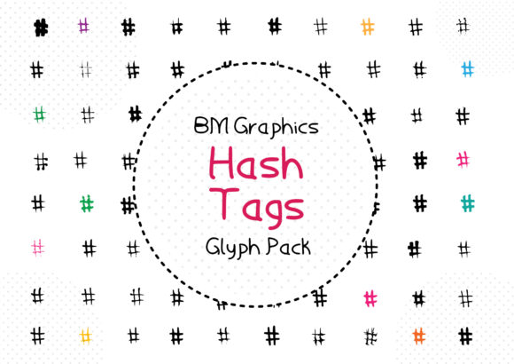 BM Graphics – Hash Tags Font