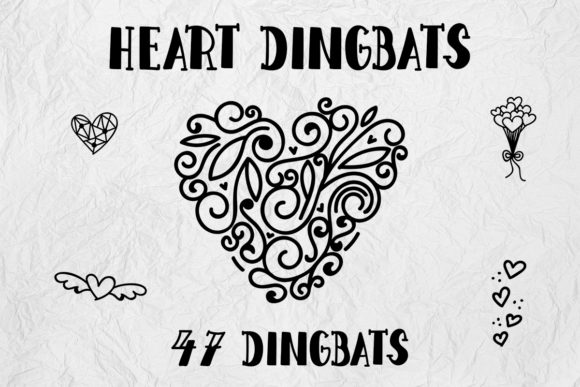 Heart Dingbats Font