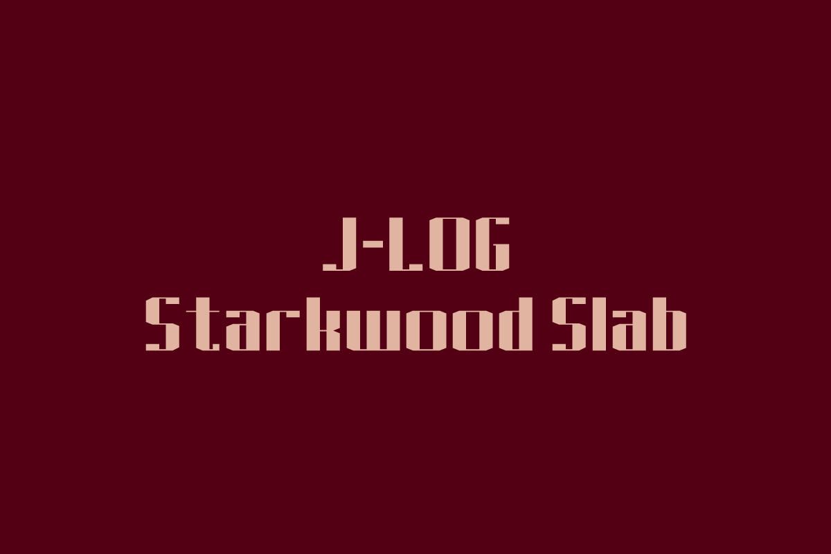 J-LOG Starkwood Slab Font