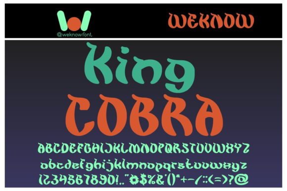 King Cobra Font