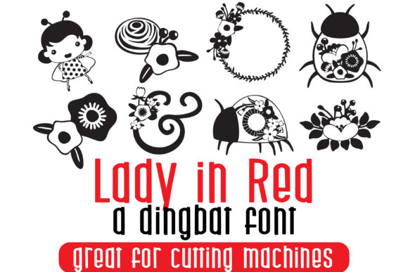 Lady in Red Font