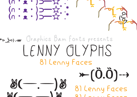 Lenny Faces Font