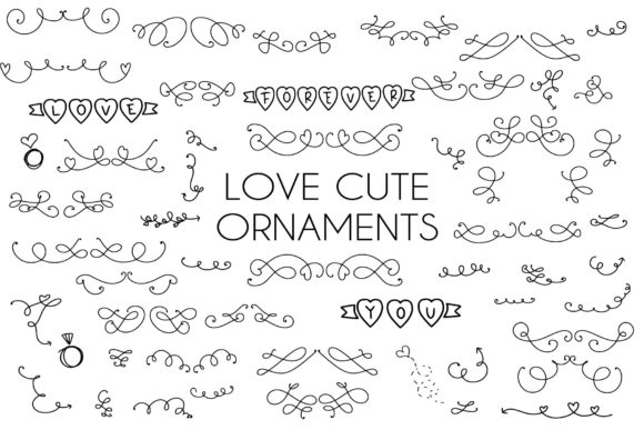 Love Cute Ornaments Font