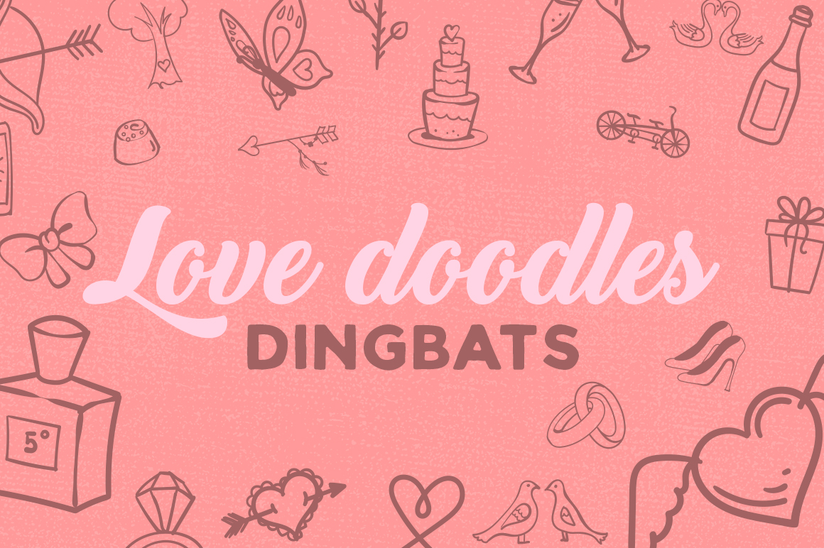 Love Doodles Dingbat Font