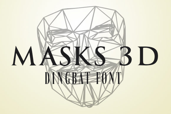Masks 3D Font